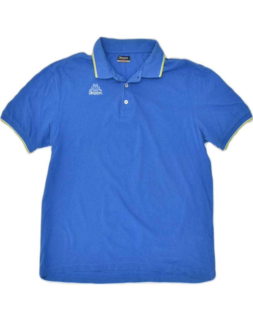 KAPPA Mens Polo Shirt XL Blue Cotton | Vintage Kappa | Thrift | Second-Hand Kappa | Used Clothing | Messina Hembry 