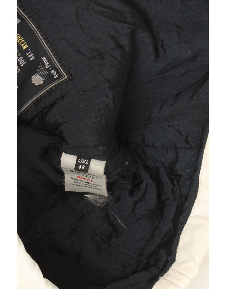 REFRIGIWEAR Womens Hooded Windbreaker Jacket IT 48 XL White Polyamide Vintage Refrigiwear and Second-Hand Refrigiwear from Messina Hembry 