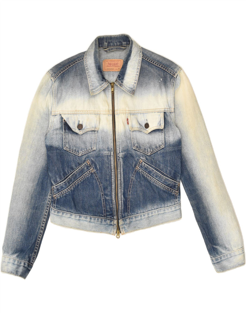 LEVI'S Girls Denim Jacket 13-14 Years Large Blue Tie Dye Cotton | Vintage Levi's | Thrift | Second-Hand Levi's | Used Clothing | Messina Hembry 