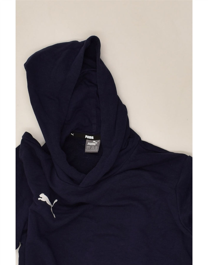 PUMA Boys Hoodie Jumper 13-14 Years Navy Blue Cotton | Vintage Puma | Thrift | Second-Hand Puma | Used Clothing | Messina Hembry 