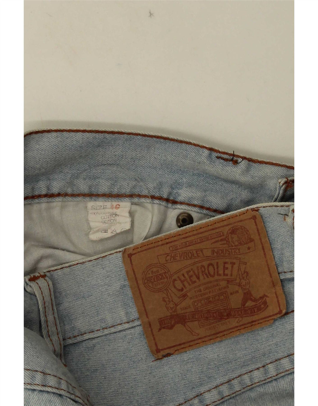 Vintage Mens Distressed Denim Shorts IT 46 Small W28  Blue Cotton