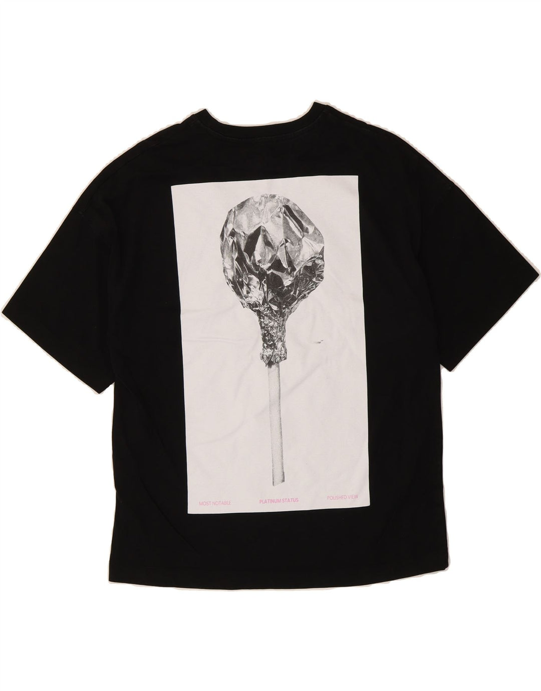 ZARA Mens Graphic T-Shirt Top Small Black Vintage Zara and Second-Hand Zara from Messina Hembry 