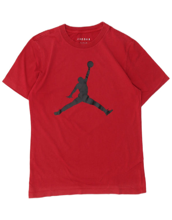 JORDAN Mens Graphic T-Shirt Top Small Red