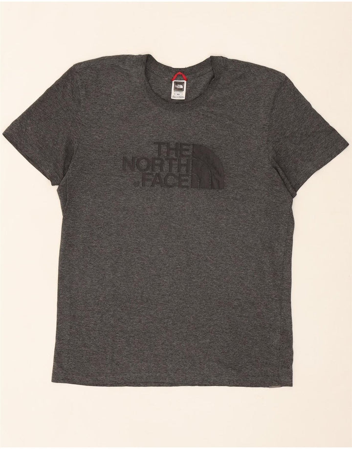 THE NORTH FACE Mens Graphic T-Shirt Top Medium Grey Flecked Cotton Vintage The North Face and Second-Hand The North Face from Messina Hembry 