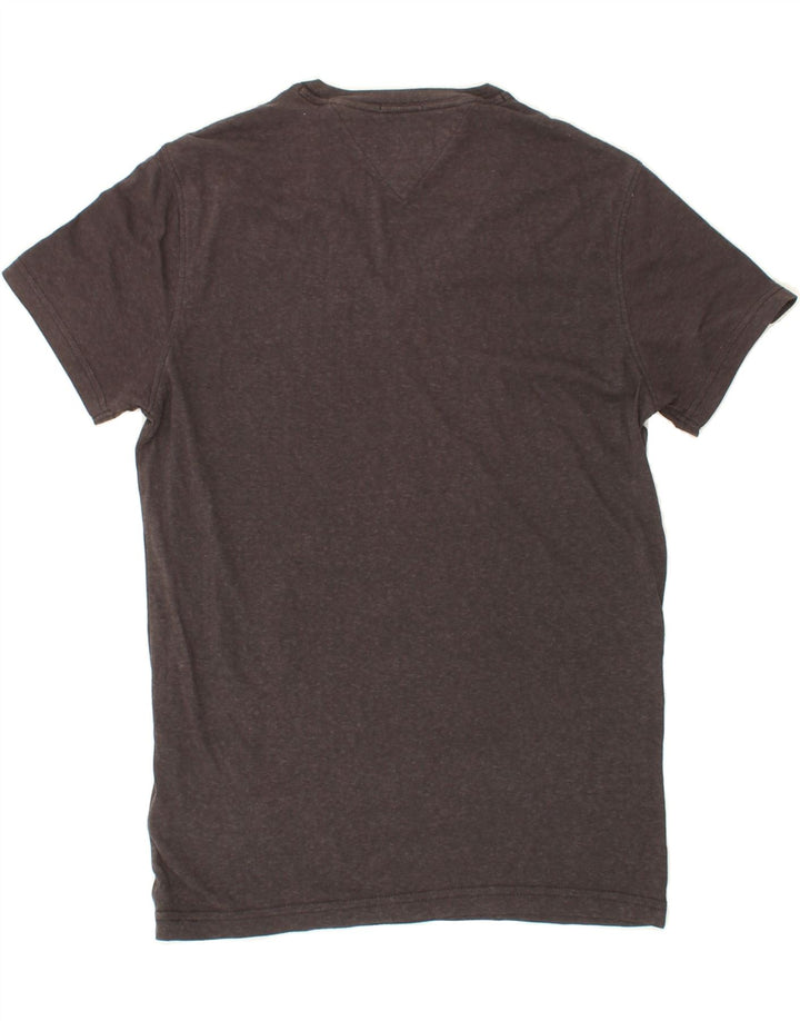 TOMMY HILFIGER Mens T-Shirt Top Small Grey Flecked Cotton Vintage Tommy Hilfiger and Second-Hand Tommy Hilfiger from Messina Hembry 