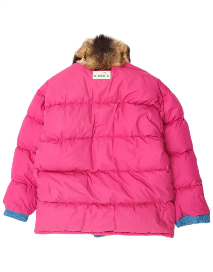 Diadora Mens Reversible Padded Jacket UK 36 Small Blue