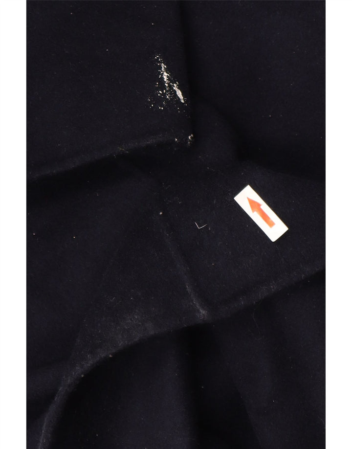 Massimo Dutti Womens Open Oversized Overcoat UK 10 Small Navy Blue