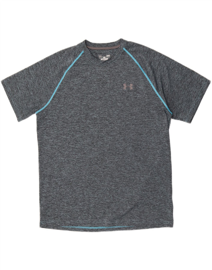 Under Armour Mens Heat Gear T-Shirt Top Large Grey