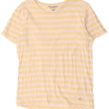 Jack & Jones Mens T-Shirt Top Medium Yellow Striped Cotton