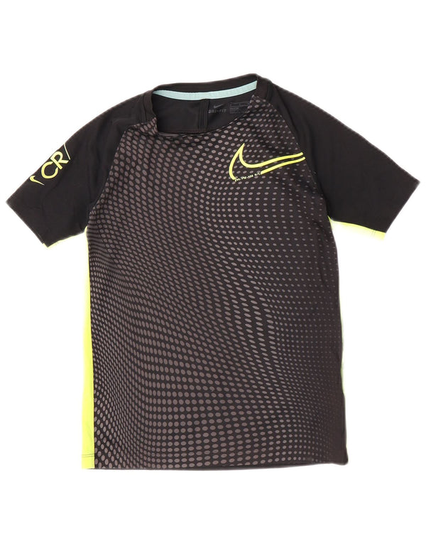Nike Boys Cristiano Ronaldo Graphic T-Shirt Top 8-9 Years Small Black