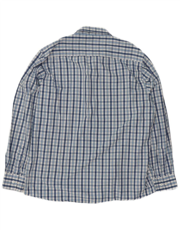 LERROS Mens Shirt XL Blue Check Cotton