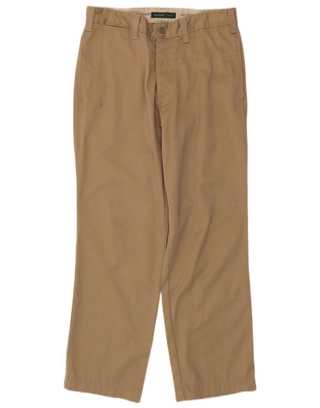 DOCKERS Mens Straight Chino Trousers W31 L30 Beige Cotton