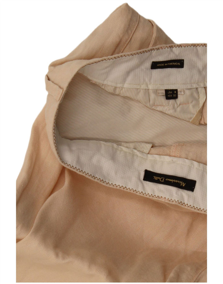 Massimo Dutti Womens Straight Chino Trousers EU 40 Medium W30 L28 Beige