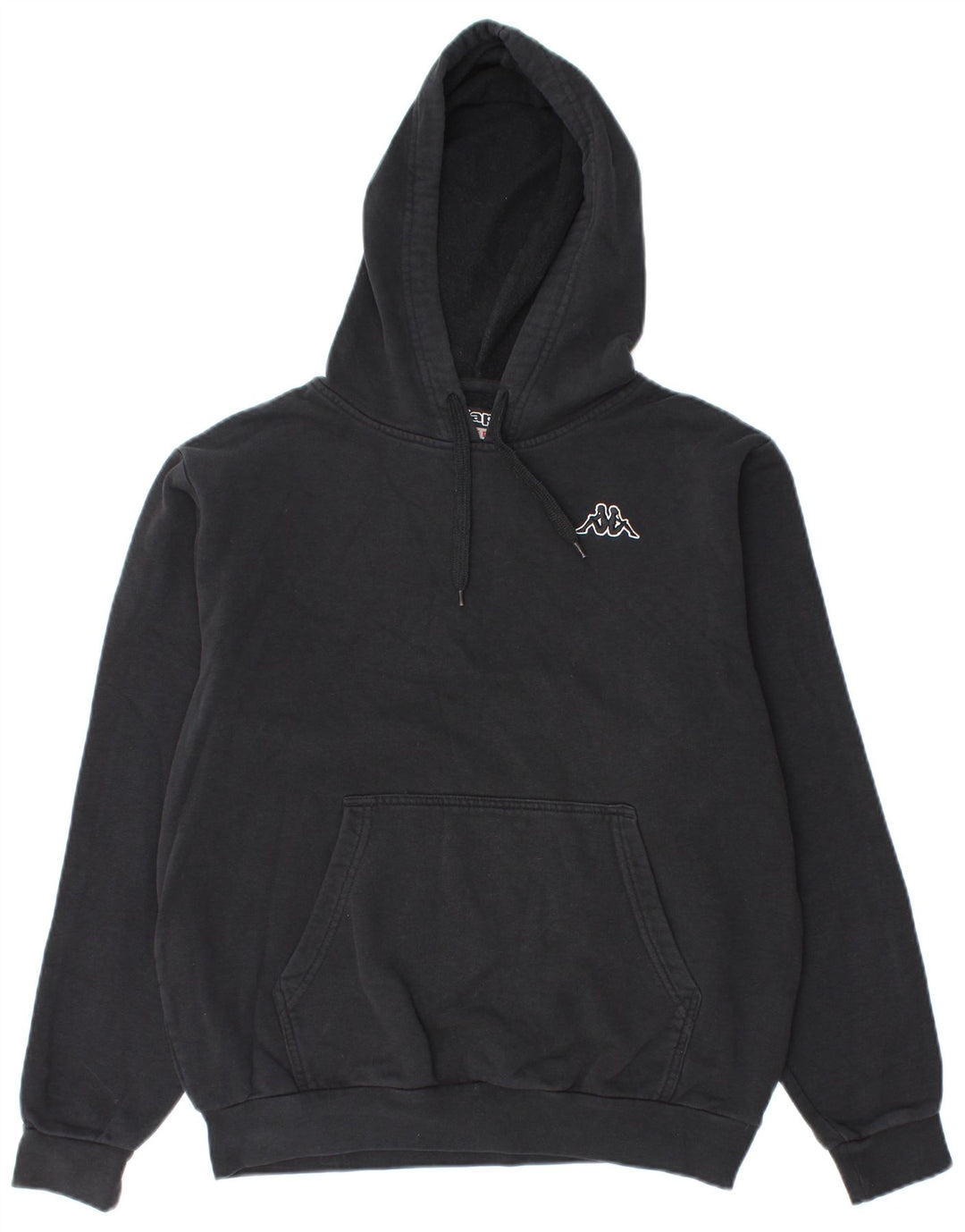 KAPPA Mens Hoodie Jumper Medium Black Cotton