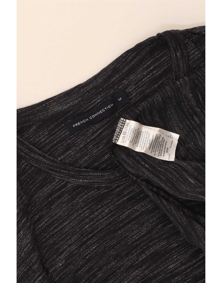 French Connection Mens T-Shirt Top Medium Navy Blue Flecked Cotton