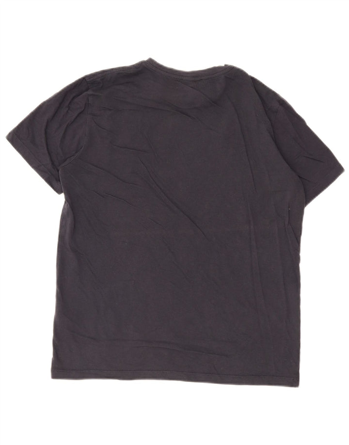 Reiss Mens T-Shirt Top Small Navy Blue Cotton