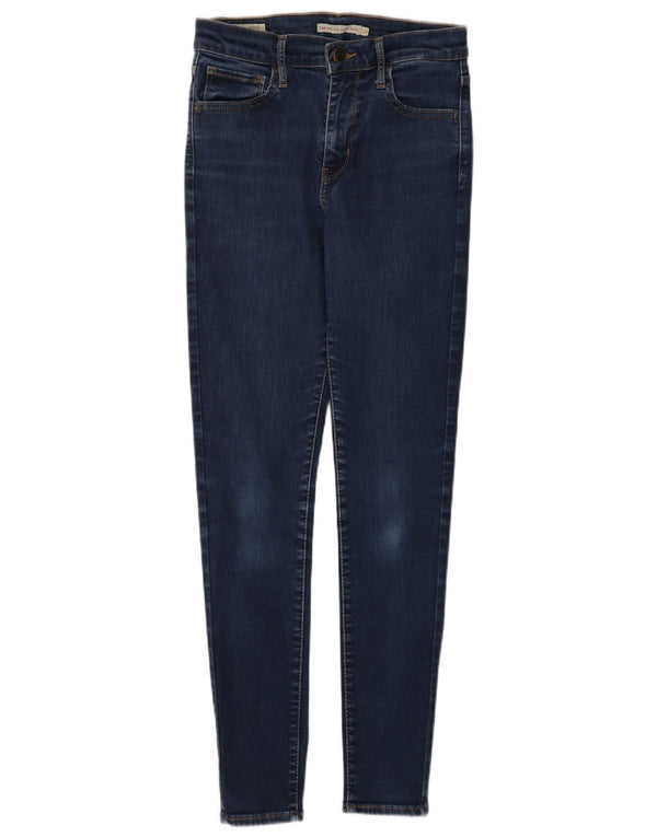 Levi's Womens 720 High Rise Super Skinny Jeans W27 L30 Navy Blue Cotton
