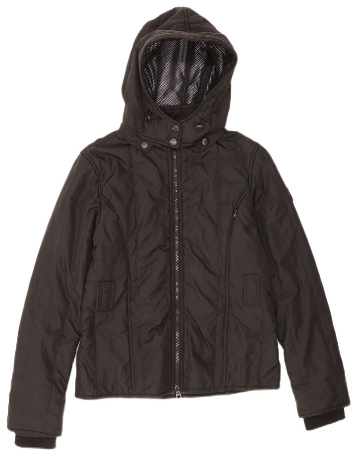 Refrigiwear Womens Hooded Padded Jacket UK 14 Large Black Polyamide