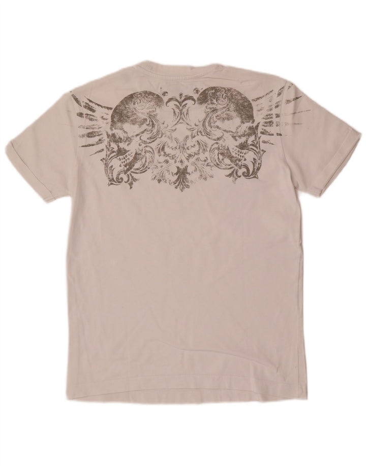 Replay Mens Graphic T-Shirt Top Small White