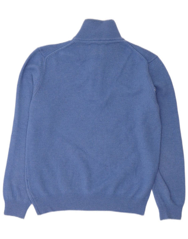 Marlboro Classics Mens Zip Neck Jumper Sweater Medium Blue Wool