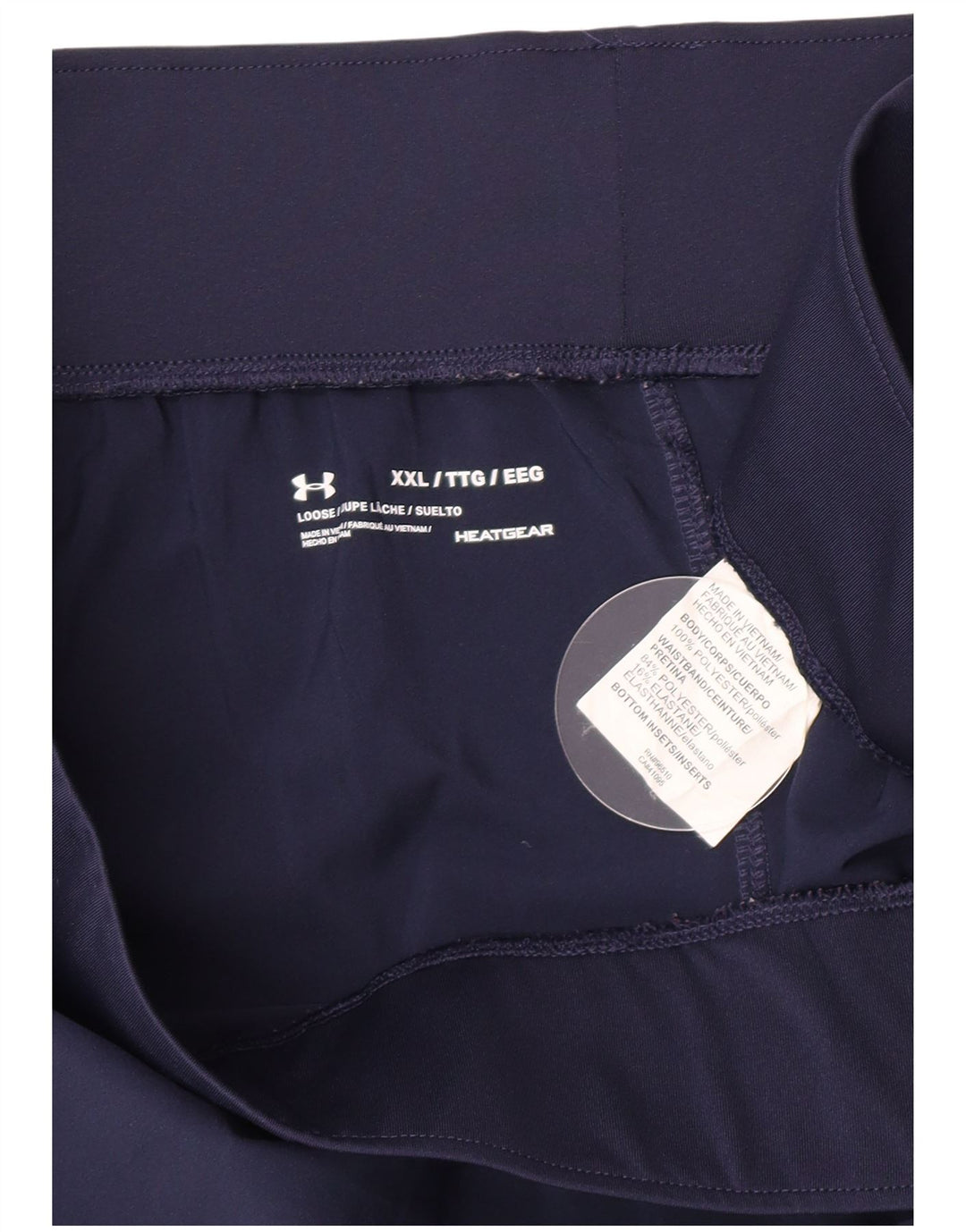 Under Armour Womens Sport Shorts UK 20 2XL  Navy Blue Polyester