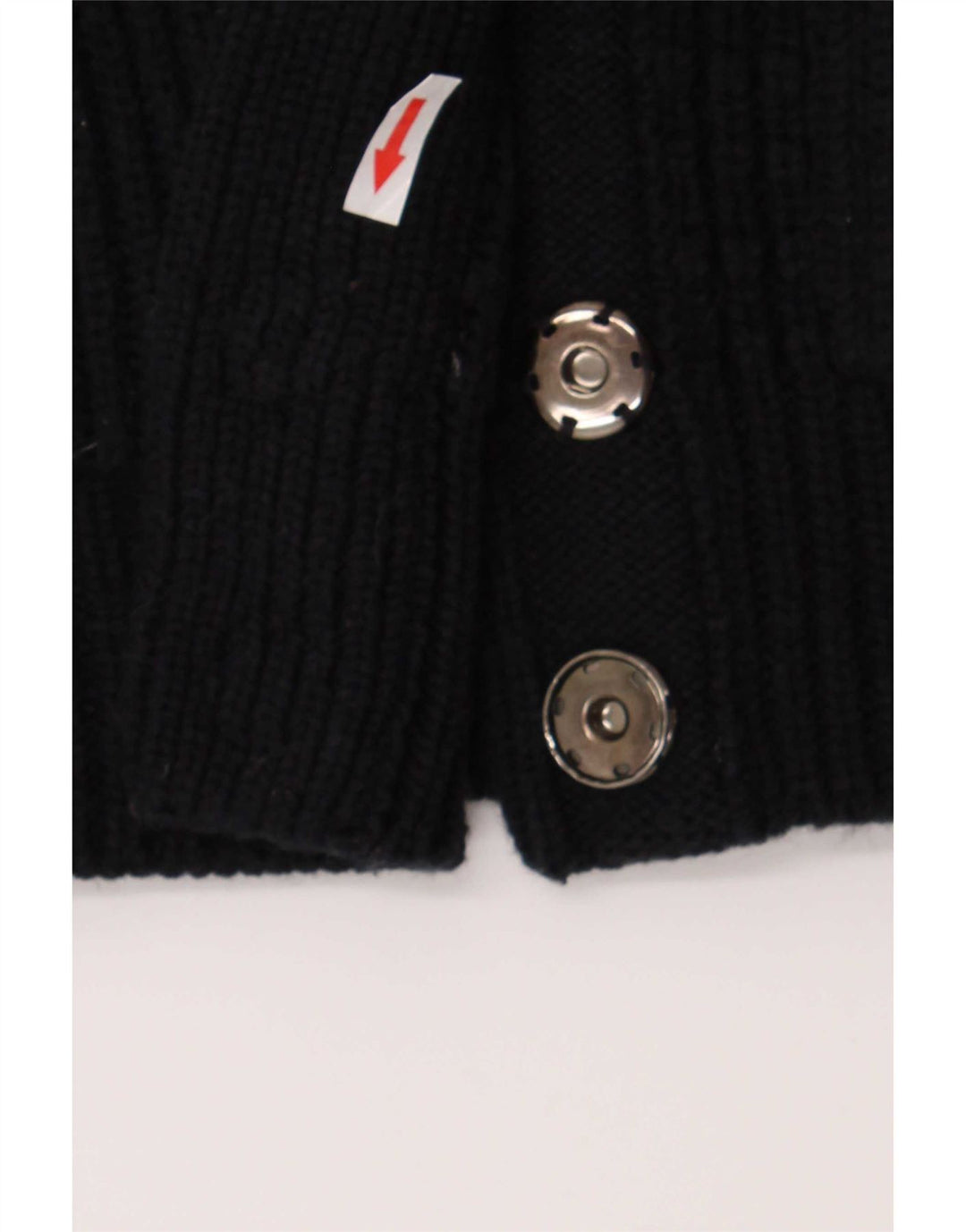 Ellesse Womens Cardigan Sweater UK 12 Medium Navy Blue Acrylic