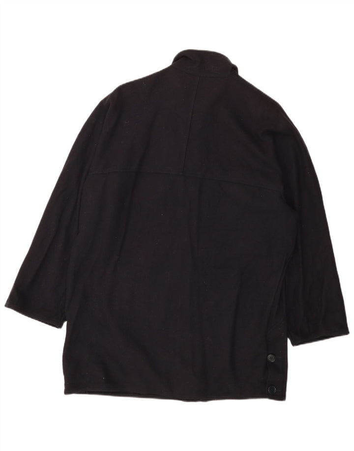 Al Duca D'Aosta Womens Overcoat UK 14 Medium Navy Blue