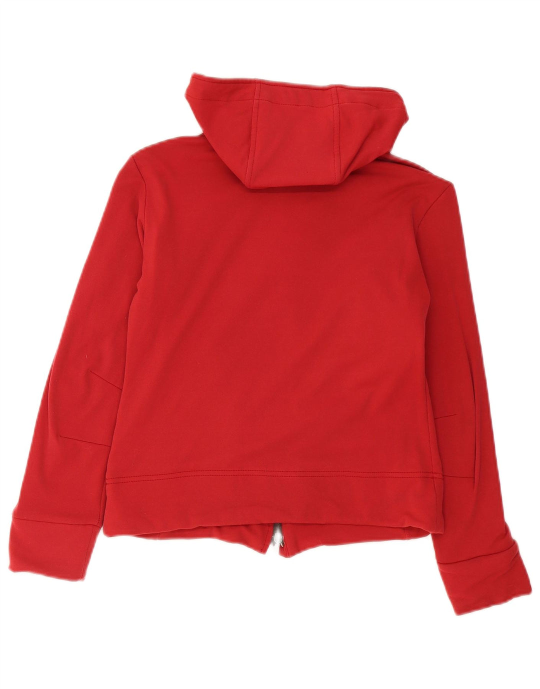 Murphy & Nye Womens Crop Zip Hoodie Sweater UK 14 Medium Red