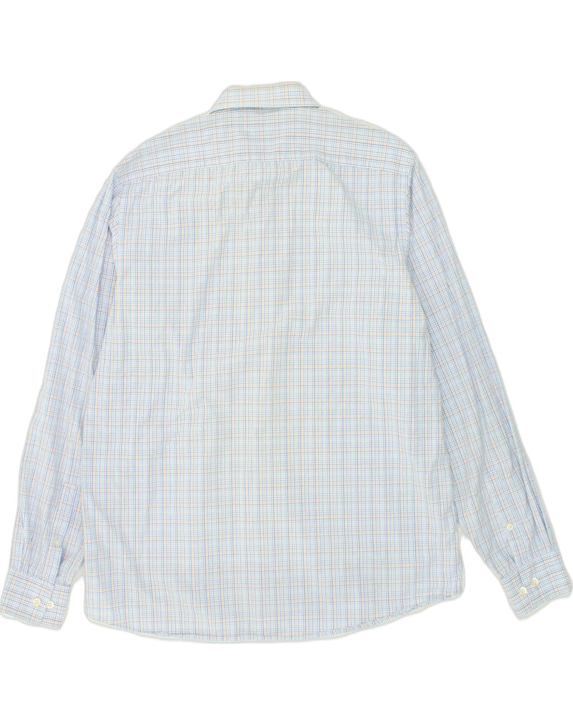 MICHAEL KORS Mens Regular Fit Shirt Size 16 1/2 Large Blue Check Cotton | Vintage Michael Kors | Thrift | Second-Hand Michael Kors | Used Clothing | Messina Hembry 