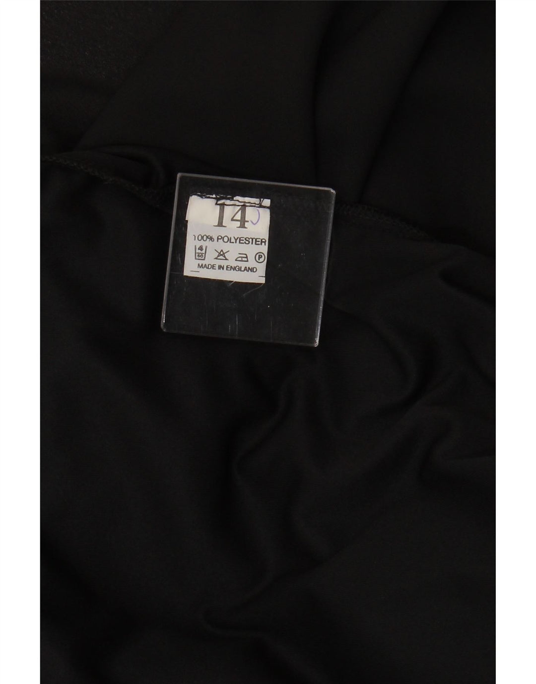 VINTAGE Womens Abstract Pattern A-Line Skirt UK 14 Large W30 Black Vintage Vintage and Second-Hand Vintage from Messina Hembry 