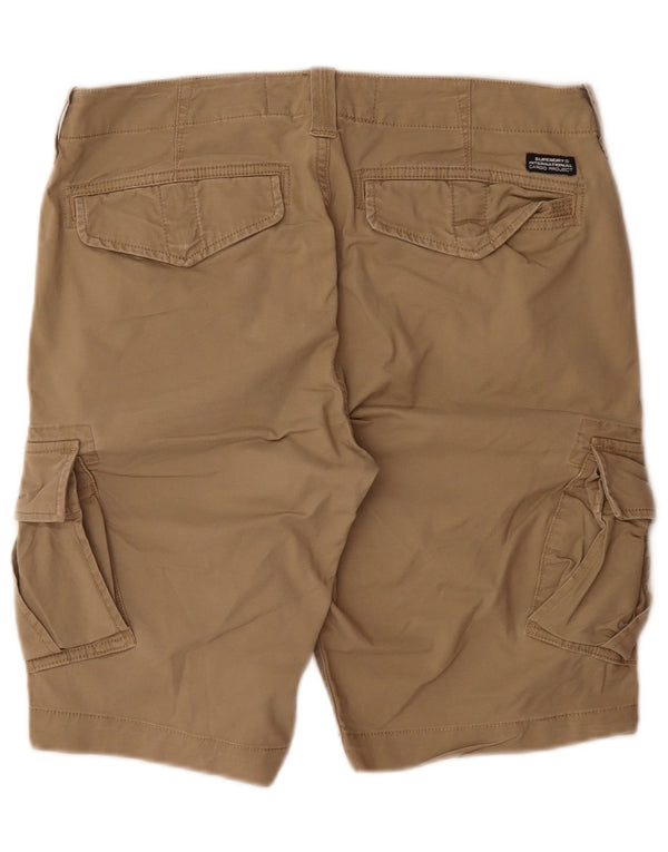 Superdry Mens Cargo Shorts W32 Medium Beige Cotton
