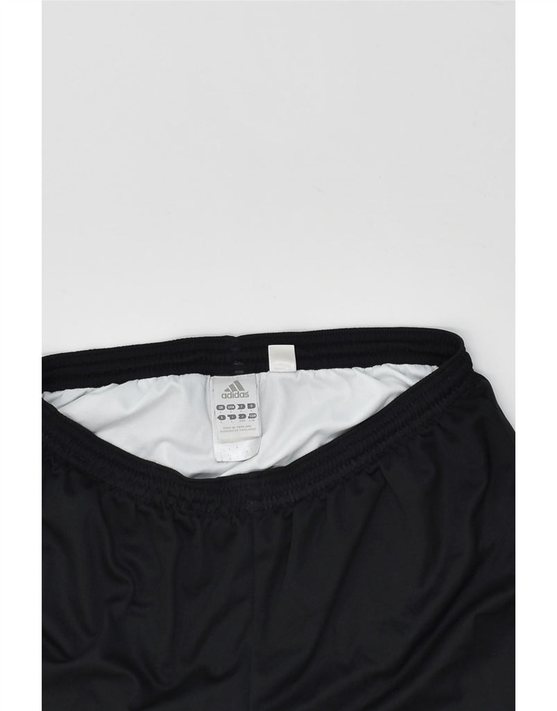 ADIDAS Mens Sport Shorts Large Black Polyester | Vintage Adidas | Thrift | Second-Hand Adidas | Used Clothing | Messina Hembry 