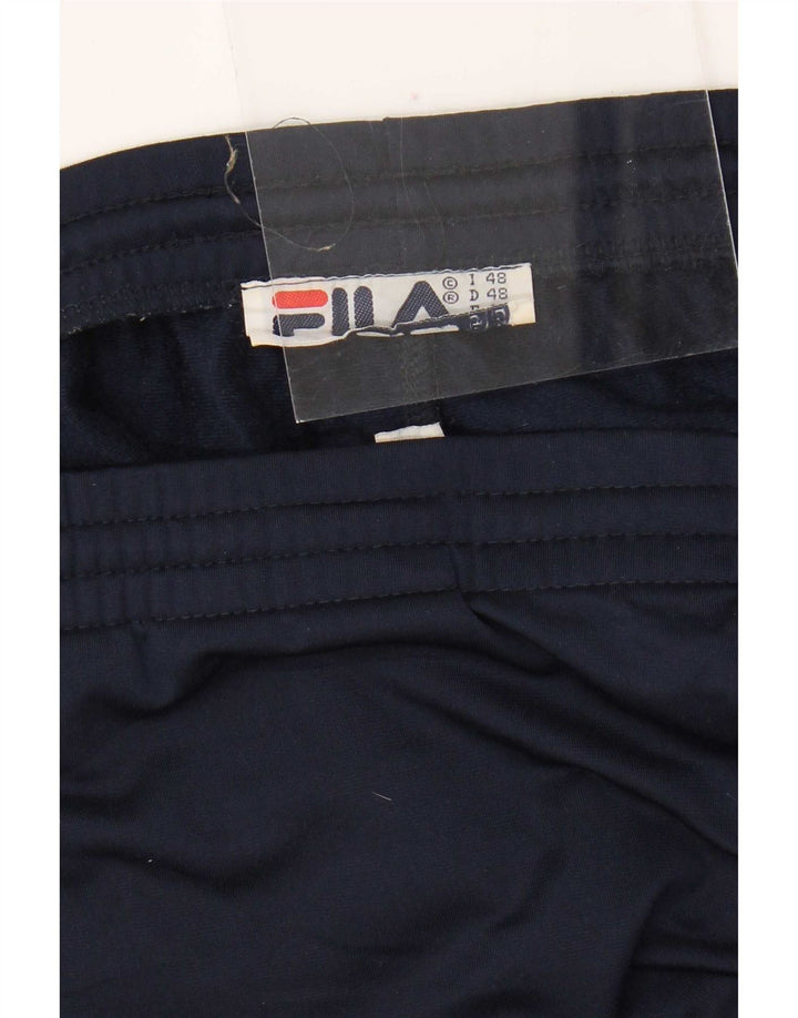 Fila Mens Graphic Tracksuit Trousers IT 48 Medium Navy Blue