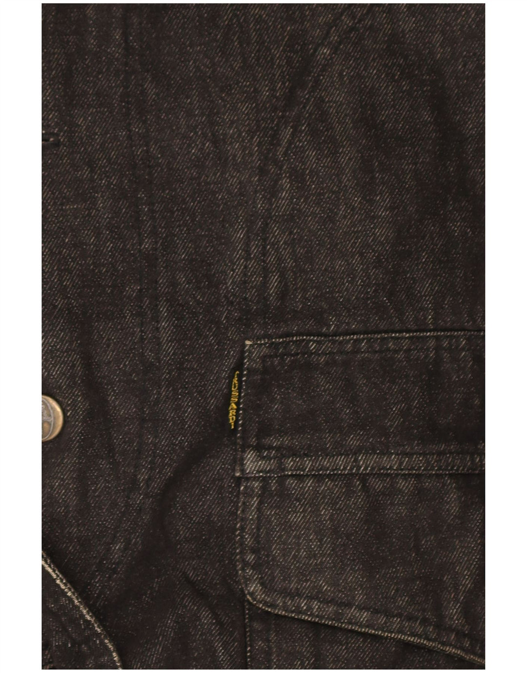 Trussardi Mens Denim Coat UK 40 Large Navy Blue Cotton