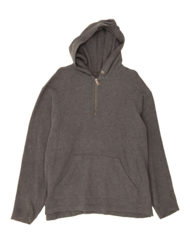 BANANA REPUBLIC Mens Hoodie Jumper Large Grey Cotton Vintage Banana Republic and Second-Hand Banana Republic from Messina Hembry 