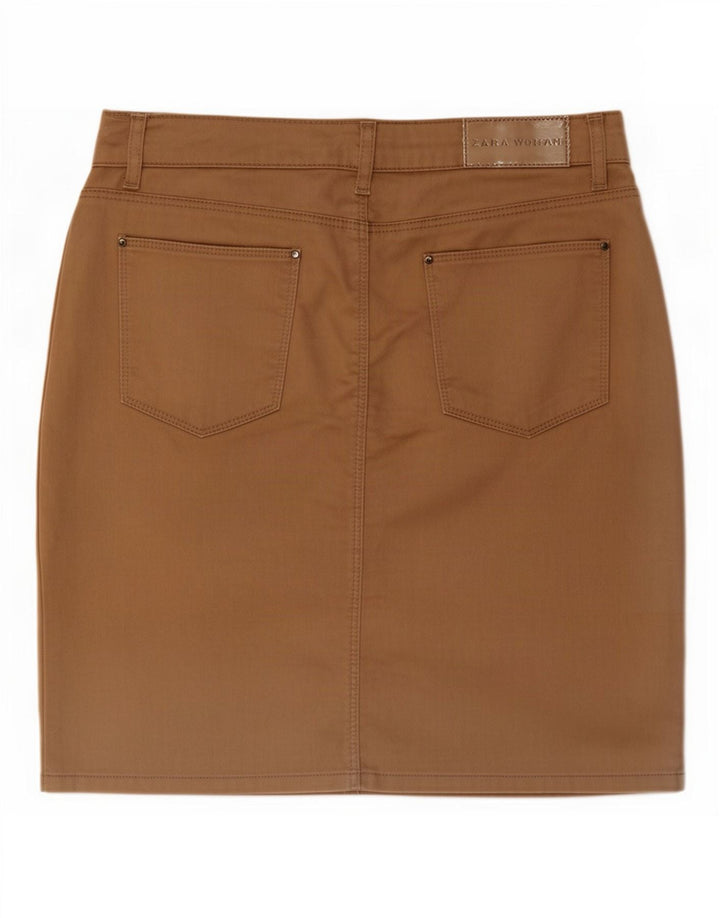 Zara Womens Mini Skirt EU 42 Large W32 Beige