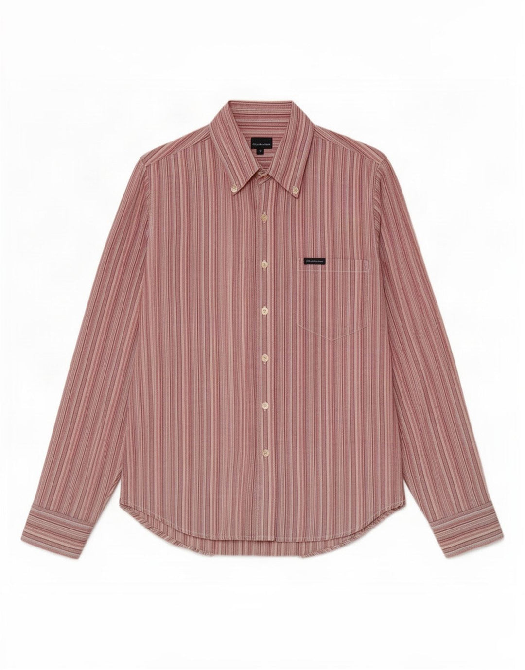 Calvin Klein Jeans Mens Shirt Small Multicoloured Striped Cotton