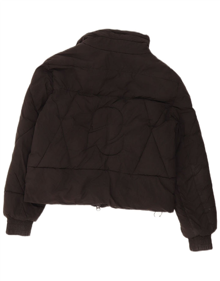 Invicta Womens Crop Oversized Padded Jacket UK 6 XS Black Polyamide