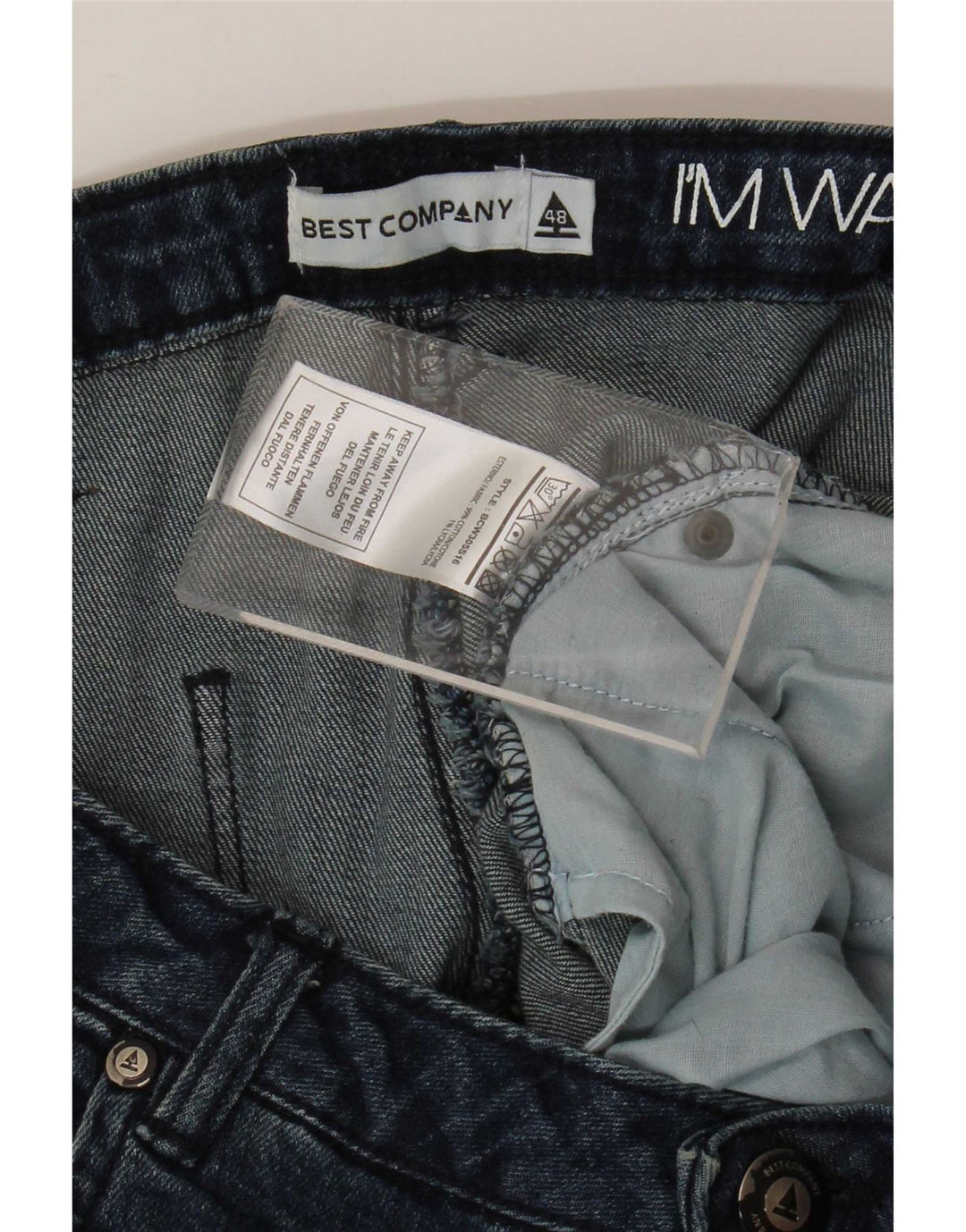 Best Company Womens Slim Jeans W28 L26 Blue Cotton