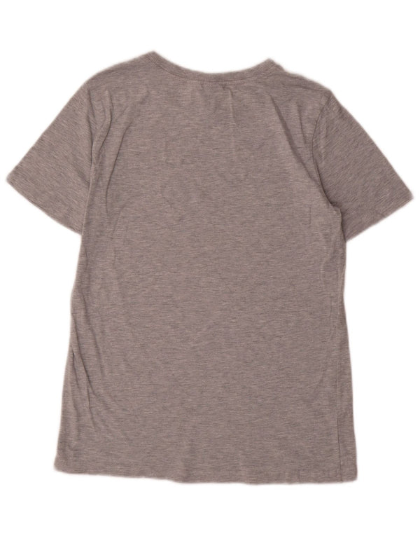 PUMA Boys Graphic T-Shirt Top 14-15 Years Large Grey Cotton