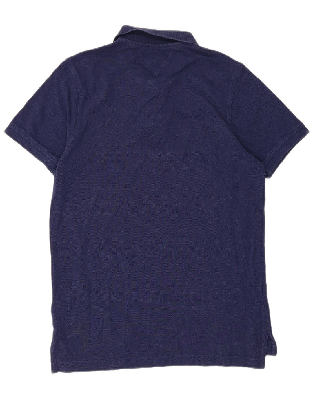 Tommy Hilfiger Mens Slim Fit Polo Shirt Medium Navy Blue Cotton