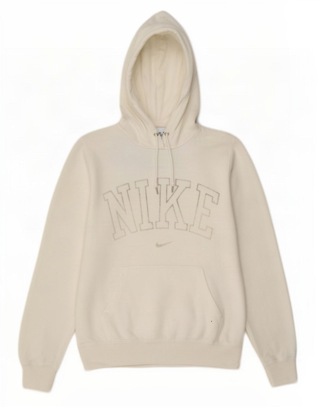 Nike Mens Graphic Hoodie Jumper Medium White Cotton