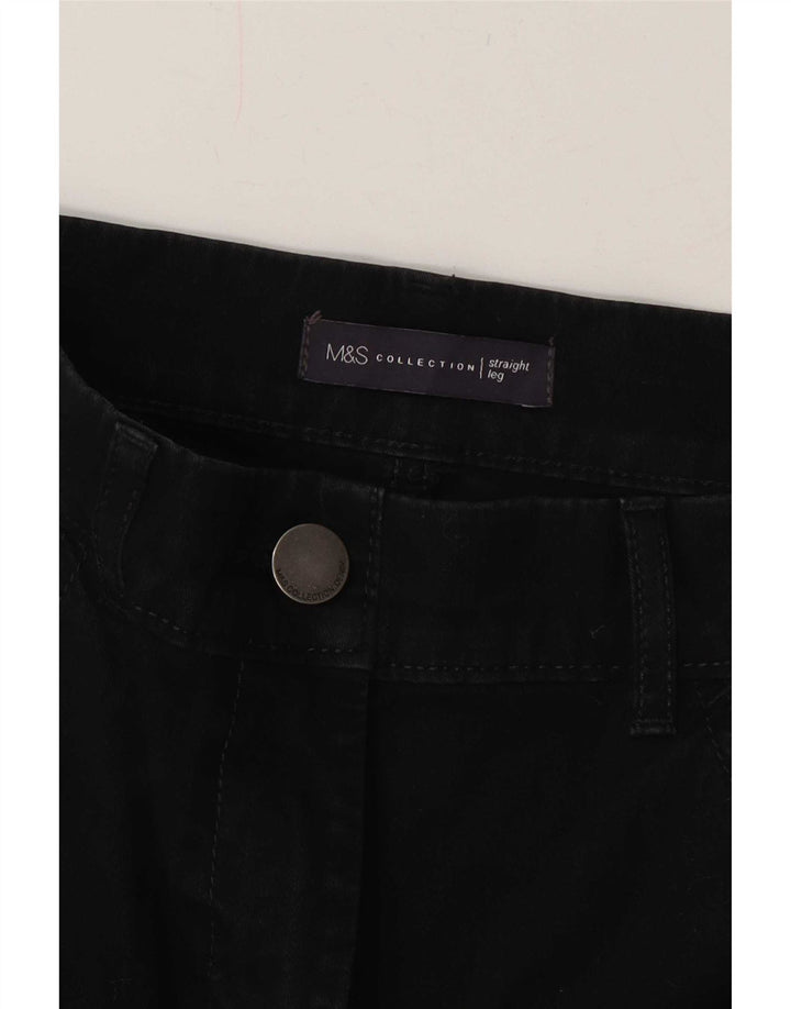 Marks & Spencer Womens Straight Jeans W32 L30 Black