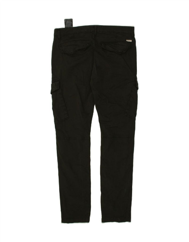 GUESS Mens Slim Cargo Trousers W33 L30 Khaki Cotton Vintage Guess and Second-Hand Guess from Messina Hembry 