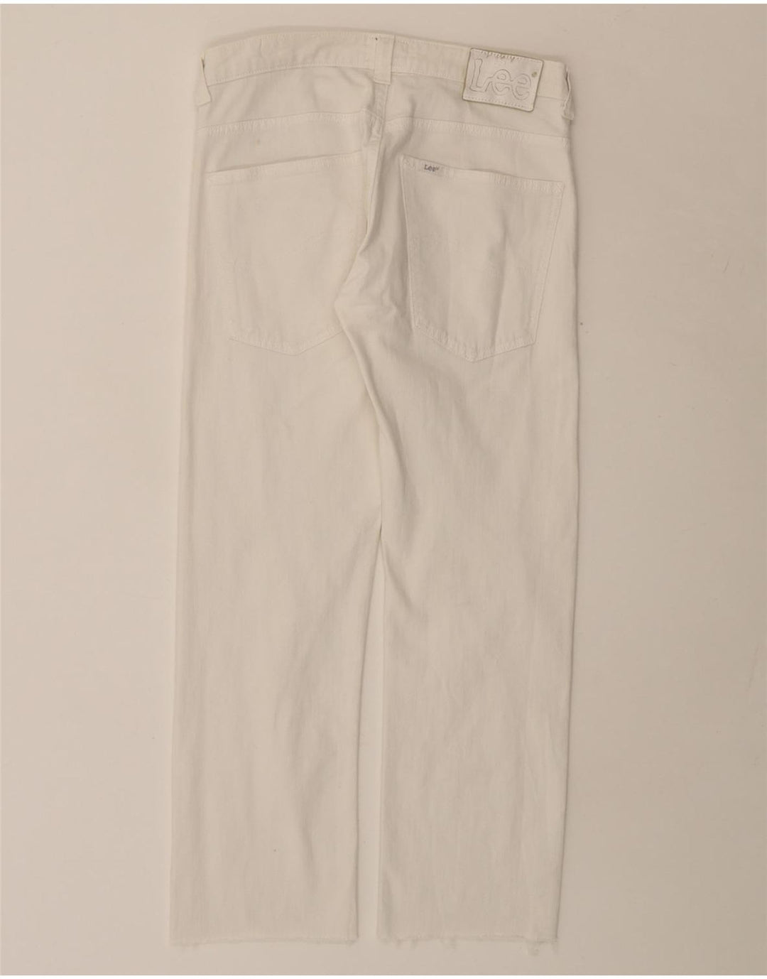 LEE Womens Powell Slim Jeans W32 L27 White Cotton