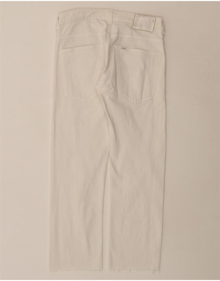LEE Womens Powell Slim Jeans W32 L27 White Cotton