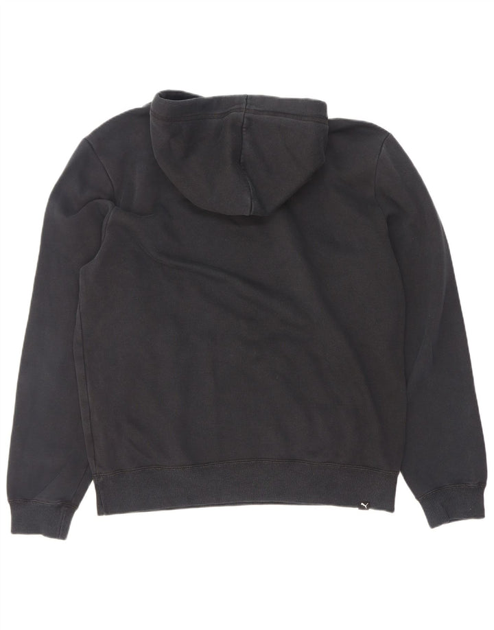 Puma Mens Hoodie Jumper Medium Black Cotton