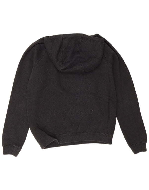 Nike Womens Oversized Hoodie Jumper UK 6 XS Black Cotton
