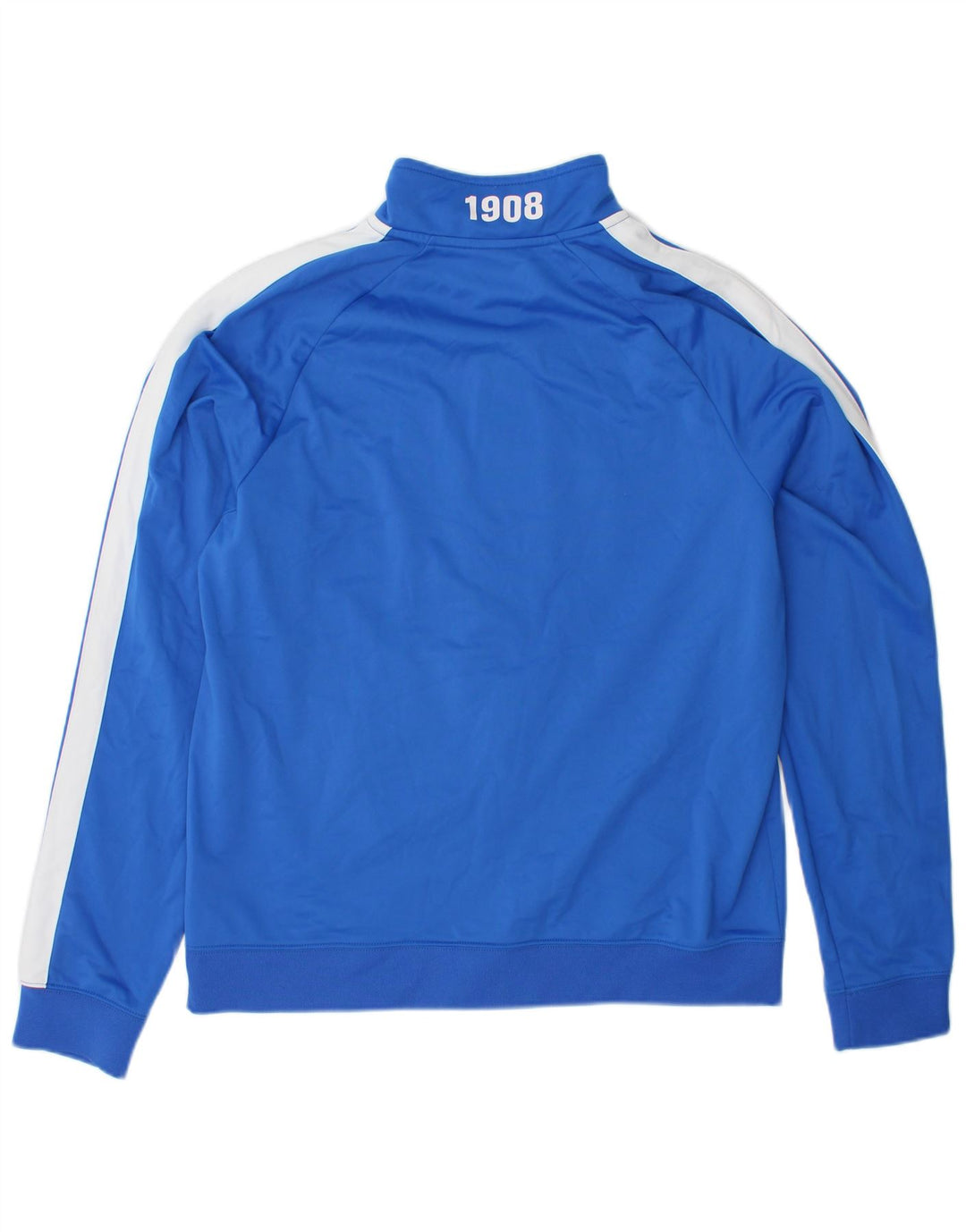 Nike Mens Graphic Tracksuit Top Jacket Large Blue Colourblock Polyester