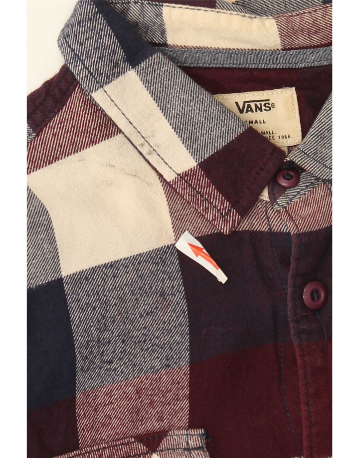 Vans Mens Flannel Shirt Small Multicoloured Plaid Cotton